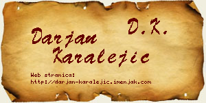 Darjan Karalejić vizit kartica